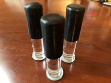 Load image into Gallery viewer, Pistol Display Stand Handgun Stand Clear Acrylic Rubber Tipped - American Flag Domed Decal…