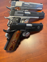 Load image into Gallery viewer, 3-Pack Pistol Display Stand Handgun Stand Clear Acrylic Rubber Tipped - Come and Take Them Domed Decal…