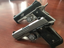 Load image into Gallery viewer, Pistol Display Stand Handgun Stand Clear Acrylic Rubber Tipped - 2nd Amendment/Homeland Security Domed Decal…