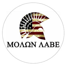 Load image into Gallery viewer, Pistol Display Stand Handgun Stand Clear Acrylic Rubber Tipped - Come Take It Domed Decal…