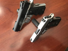 Load image into Gallery viewer, Pistol Display Stand Handgun Stand Clear Acrylic Rubber Tipped - Come Take It Domed Decal…
